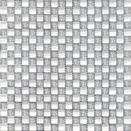 Мозаика стеклянная серебро dsa123 30х30х6 2.3х2.3