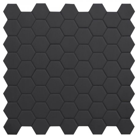 Керамическая мозаика Starmosaic Hexagon small Black Matt (mt83000) 27,2х28,2х4,5