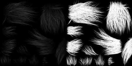 Zbrush hair Brush Альфа