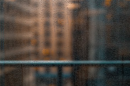 Размытое отражение в окне