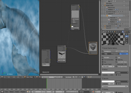 Blender 2.8 материал стекло Cycles