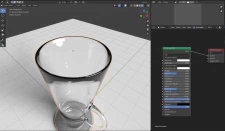 Текстура стекла Blender 3.2.2