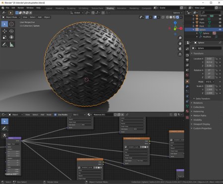 Процедурные материалы Blender 2.8