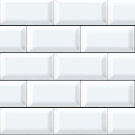 Плитка кабанчик белая 7.5х15 Керама Марацци