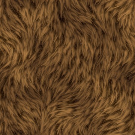 Коричневая шерсть