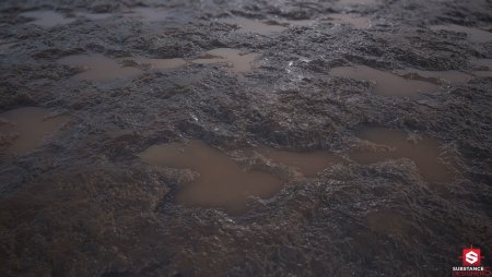 Лужа грязи текстура