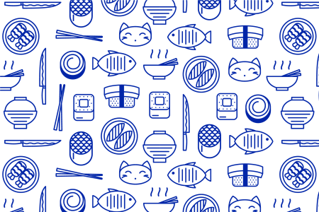 Японская кухня паттерн