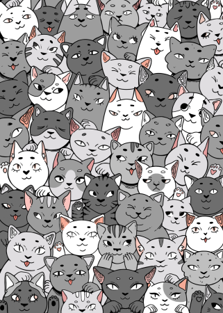 Принты с котиками
