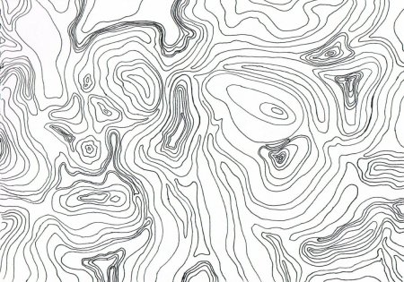 Topography Map Contour lines