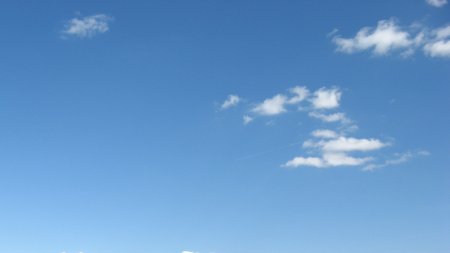 Голубое небо панорама