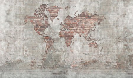 Фреска кирпичная стена