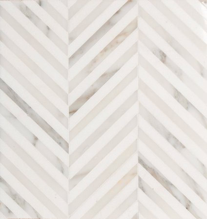 Oset Tinos Chevron White 8x40 варианты укладки