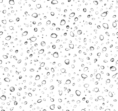 Капли на прозрачном фоне