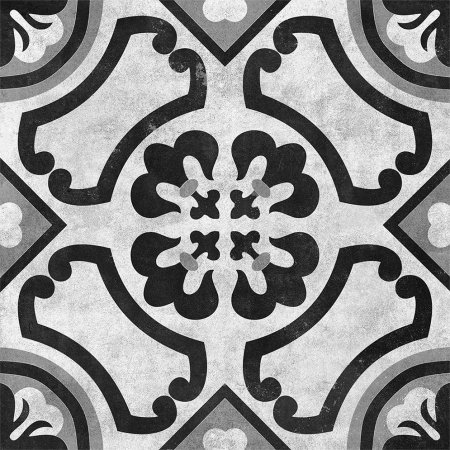 Cementine 16" x 16" Ceramic field Tile in contrast Fiori