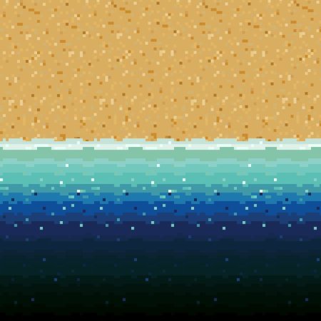 Pixel Art Water texture