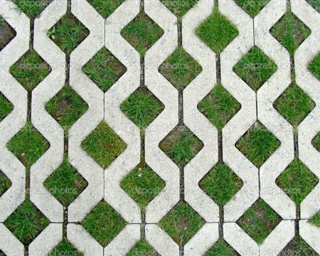Бесшовная текстура брусчатки с травой (44 фото)