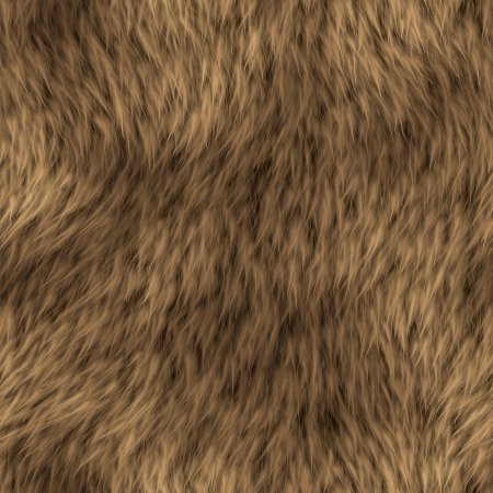 Коричневая шерсть