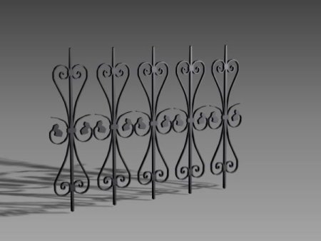 3d Max model решетка