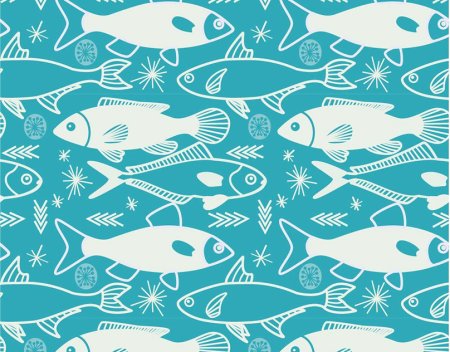Паттерны с рыбками