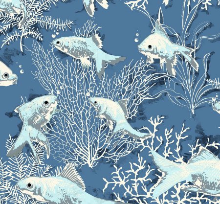 Обои Vilber Blue Mediterraneo w45.0009.w03