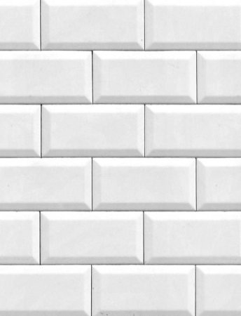 Керамическая мозаика Brick White Glossy 291x295x6
