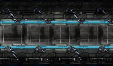 Монитор Sci Fi сзади