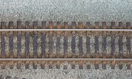 Параллельные рельсы вид сбоку