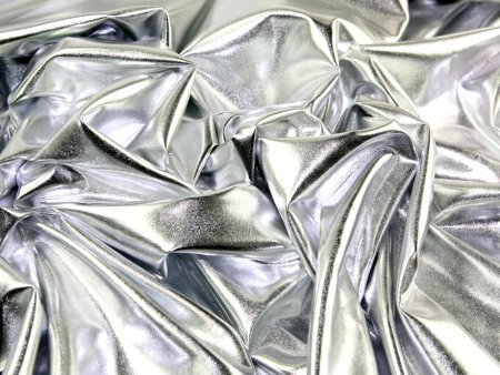 Metallic shiny Silver Foil платье PICCLICK