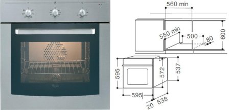 Электрический духовой шкаф Whirlpool AKP 230 IX