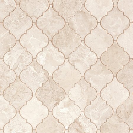 Crema Royal Arabesque Marble Mosaic