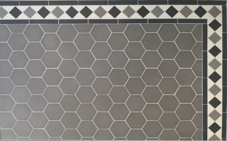 TOPCER Hexagon Light Grey 6
