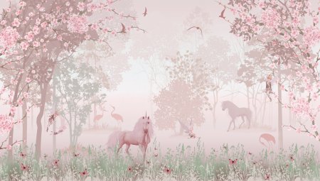 Фреска туманный лес Affresco