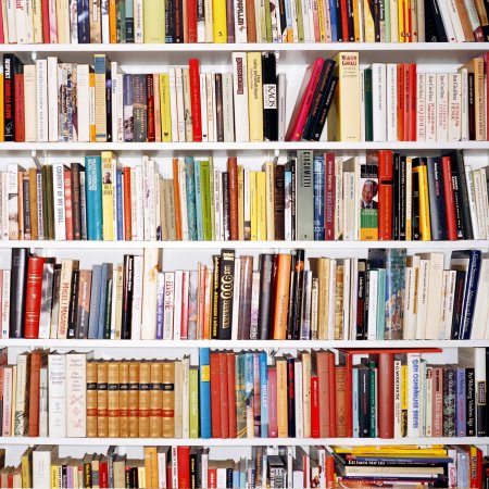 Современные книги на полке