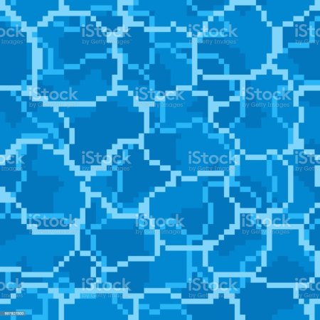 Текстура воды пиксельная