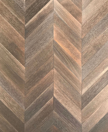 Brown Chevron Oak parquet