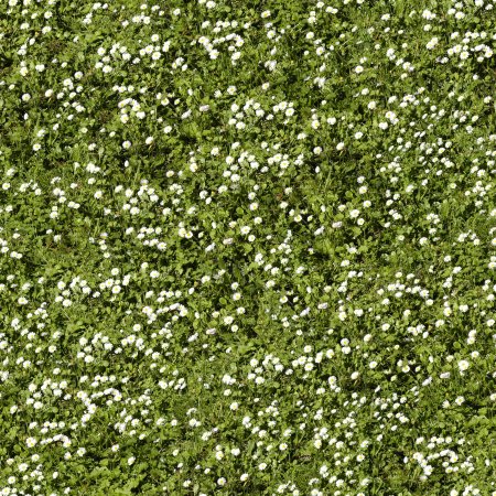 Бесшовная текстура травы с цветами (34 фото)