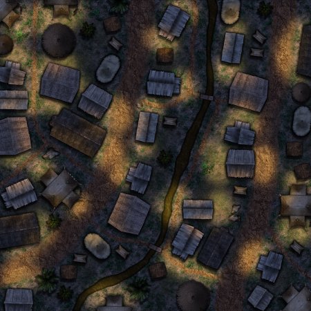 Battle Map DND деревня