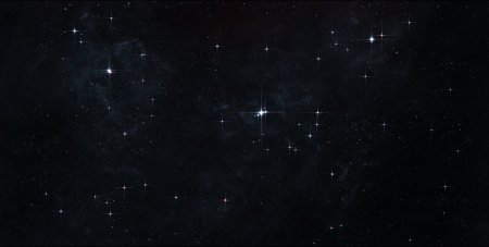 Черный космос со звездами