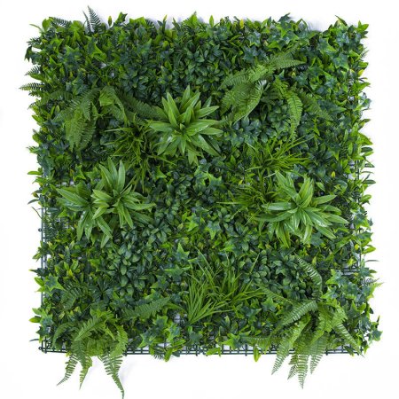 Зеленая стена из искусственных растений
