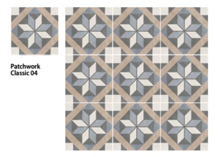 Sant Agostino Patchwork BW 05 20x20