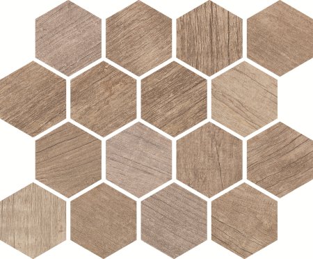 Мозаика соты Pietra Mix 3 mat hex 18x30x6