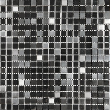 Мозаика керамическая Reno Black Matt 6х252х291 черная Bonaparte Mosaic текстура