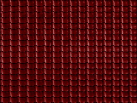 Красная черепица на крыше