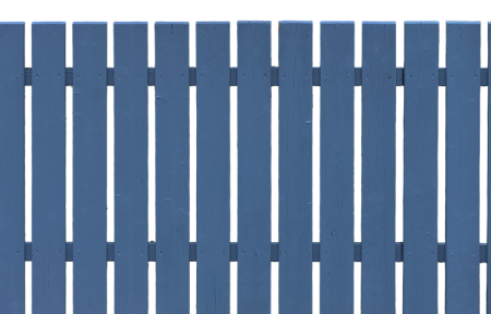 Синий деревянный забор