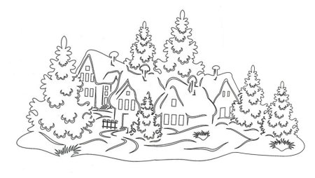 Трафареты на окна новогодние