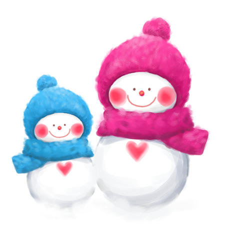 Снеговик рисунок