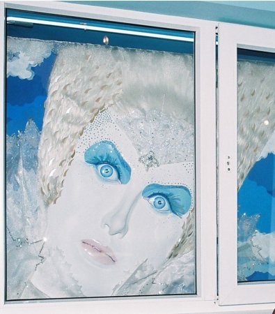 Снежная Королева на окно