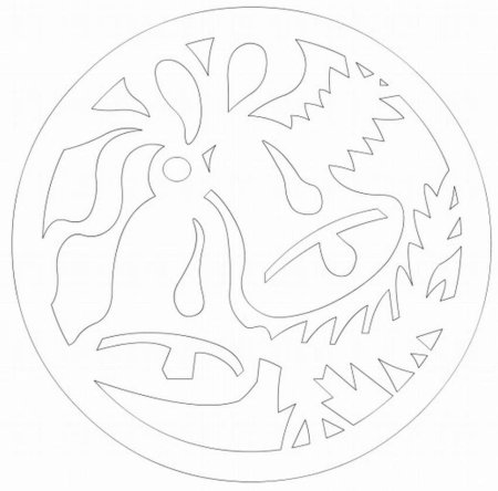 Трафареты новогодних игрушек