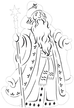 Вытынанки дед Мороз