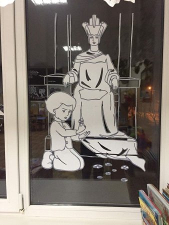 Трафареты снежной королевы на окна (50 фото)
